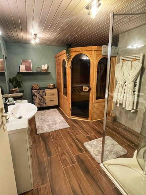 L'Echo Des Bois - Studio Cocooning Avec Sauna L'Abergement Extérieur photo